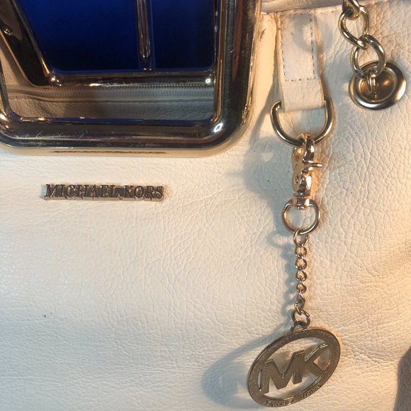 Purse Gold Chain Shoulder Crossbody Tote Tortoise Shell Handles - Picture 7 of 13